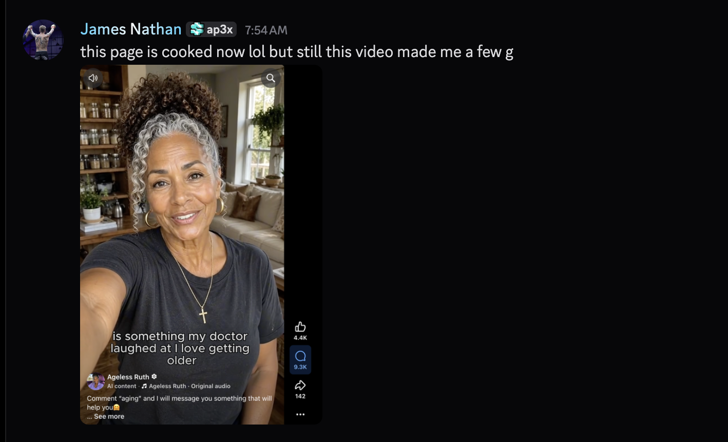 Creator message about a video that generated revenue